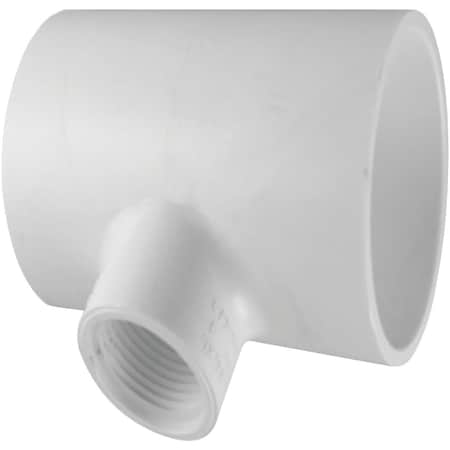 Charlotte Pipe And Foundry 1-1/2 In. Solvent Weld x 3/4 In. FIP Schedule 40 PVC Tee PVC 02401  4400HA